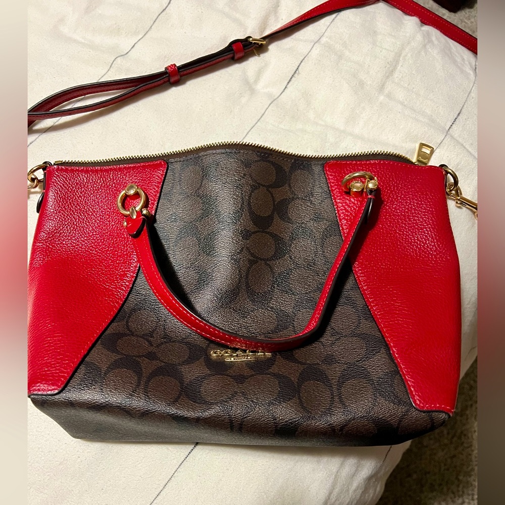 Coach cross body satchel